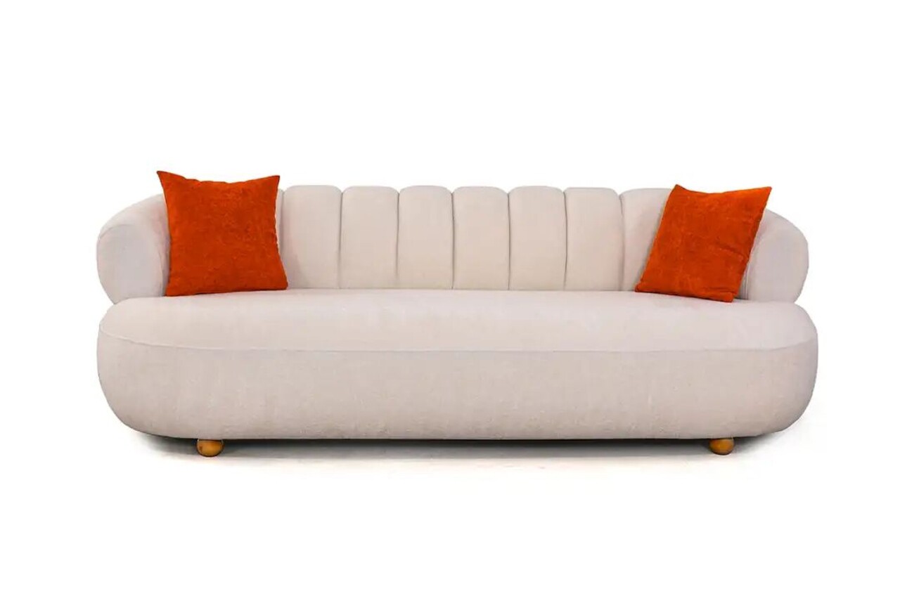 Canapea 3 locuri, Atelier del Sofa, 752EST1107, Lemn de carpen;PAL, Alb - view 6