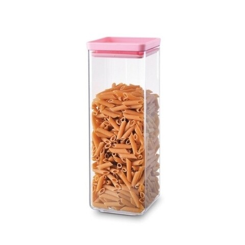 Recipient cu capac pentru depozitare, Brabantia, 2.5 L, plastic, roz