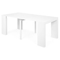 Masa extensibila, Felly, L.88/180 l.40/90 H.75, mdf, alb lucios