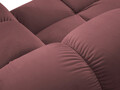 Coltar panoramic modular stanga 7 locuri, Bellis-51, Micadoni Home, 376x282x70 cm, catifea, roz