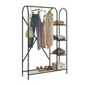 Cuier de perete, Puqa Design, Peter, 105x163x31 cm, Metal, Negru