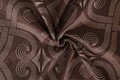 Lenjerie de pat dubla King(FR) Pandora, Victoria, 3 piese, 240x220 cm, bumbac satinat, maro