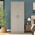 Dulap pentru haine, Hanah Home, BA276, 90x210x57.5 cm, Gresie