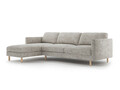 Coltar stanga 4 locuri, Eden, Micadoni, 286x150x90 cm, tesatura structurata, bej melange