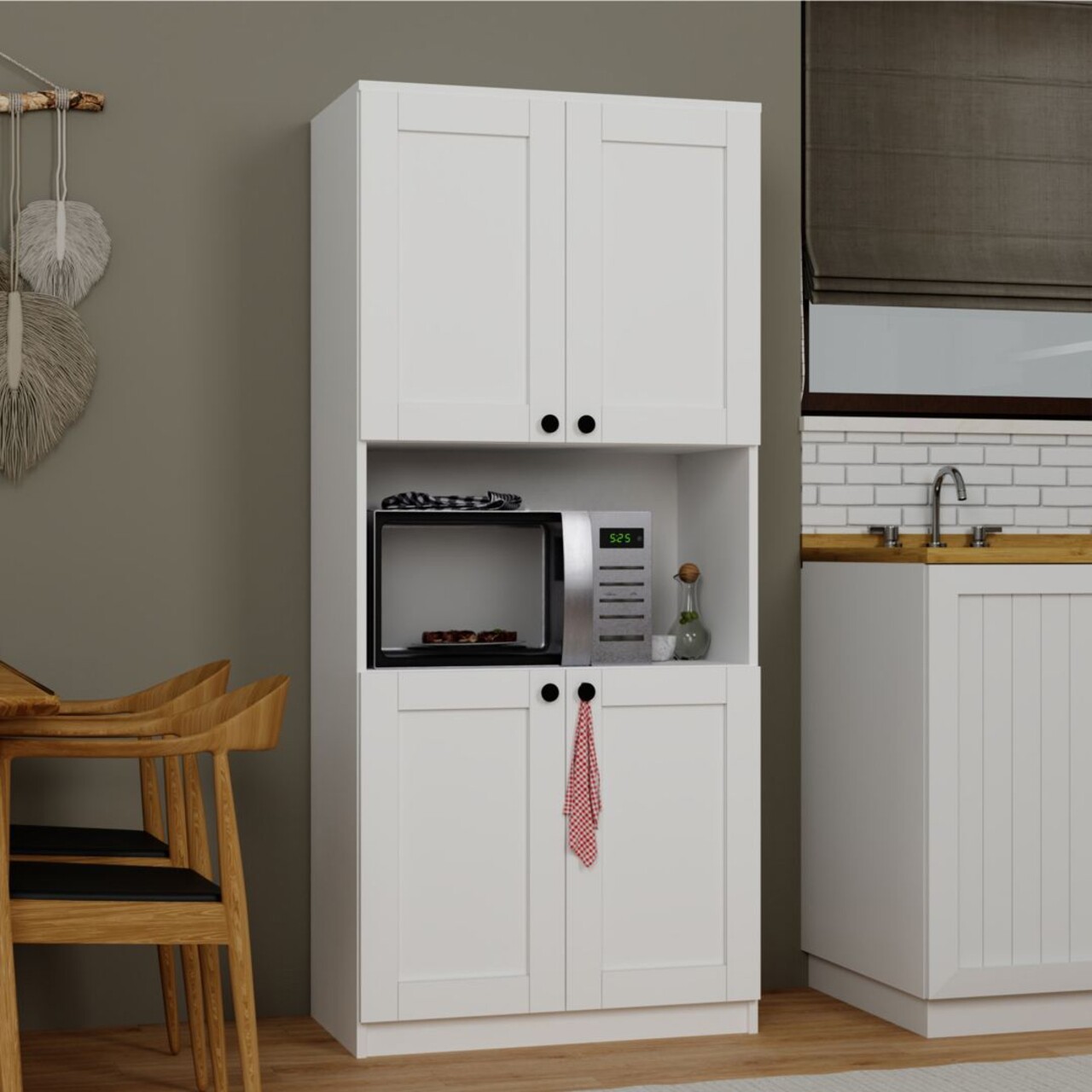Dulap multifunctional, Miwood, Lucas 1600-102, Alb - 1 | YEO