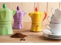 Cafetiera, Aroma Color, Excelsa, 3 cesti, aluminiu, verde