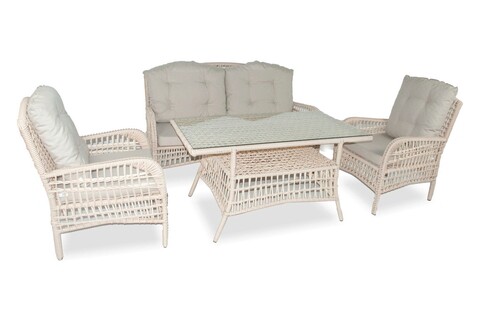 Set mobilier de gradina, jumilla, lady sofa, crem