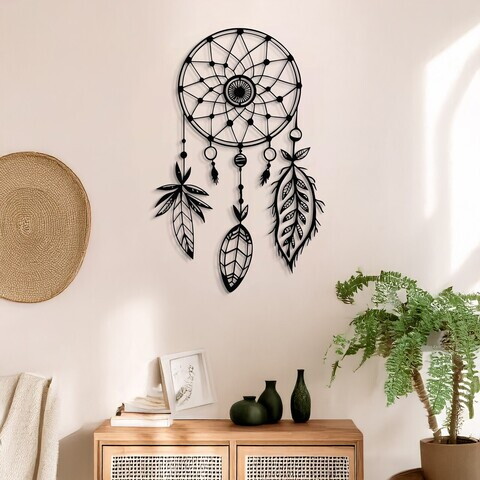 Decoratiune de perete, DCV-1020-MT, Dimensiune: 50 x 38 cm, Negru