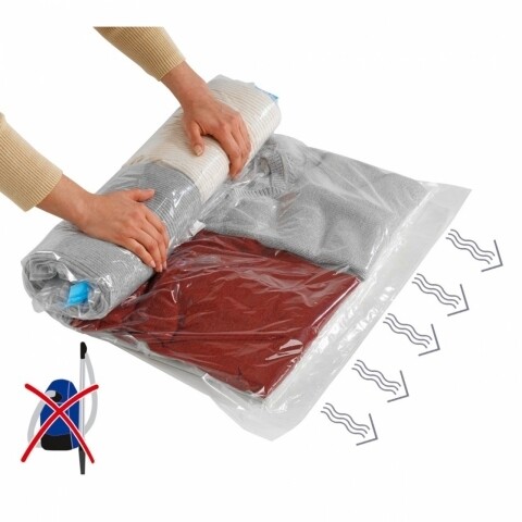 Punga de vidat Roll, WENKO L, 60 x 95 cm, Polipropilena/poliamida, transparent