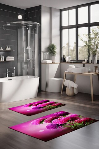 Set covorase de baie, Cartwright, CT-5127, Poliester, Multicolor