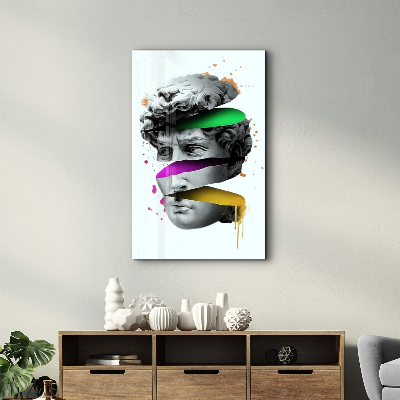 Tablou decorativ, CAM-1092, Dimensiuni: 46 x 72 cm, Multicolor — imaginea 3