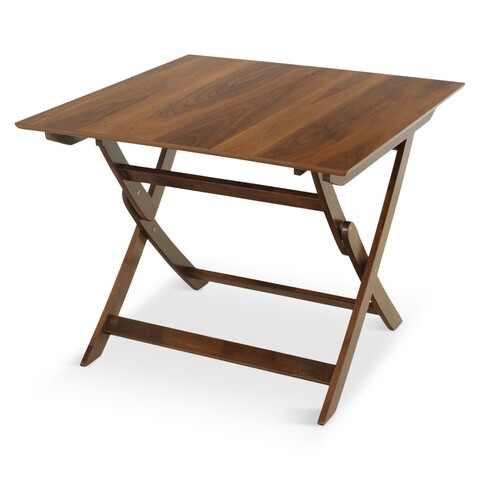 Masa pliabila, Pick-Up, 90 x 90 x 73 cm, lemn/MDF, maro