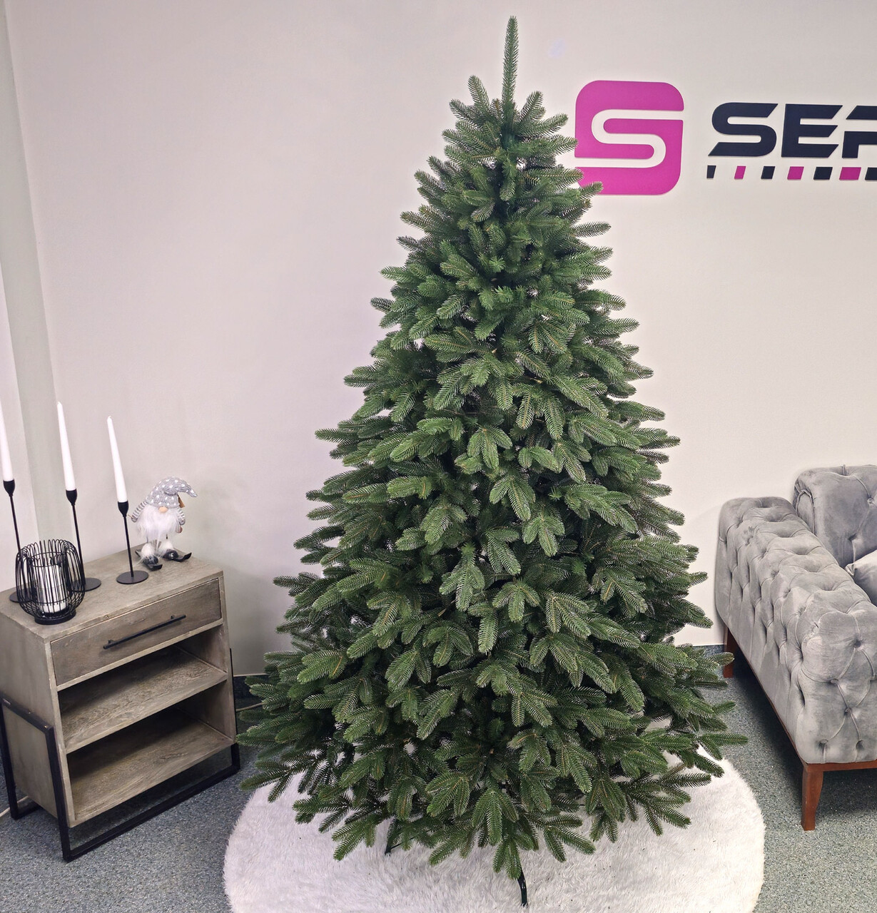 Brad artificial Christmas Deluxe by Sersimo, Laponia Select, integral 3D, 230cm — imaginea 8