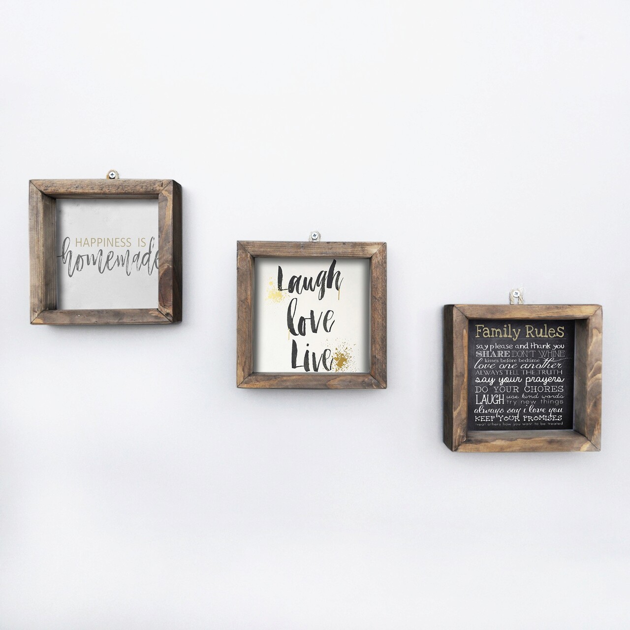 Set 3 tablouri decorative, UKZM023, MDF, Imprimat UV, Multicolor - 1 | YEO