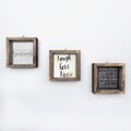 Set 3 tablouri decorative, UKZM023, MDF, Imprimat UV, Multicolor