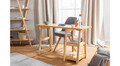 Birou, Puqa Design, Perla, 120x73.5x51 cm, Lemn, Stejar