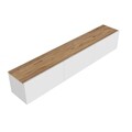 Comoda TV, Puqa Design, West, Alb/Pin Atlantic