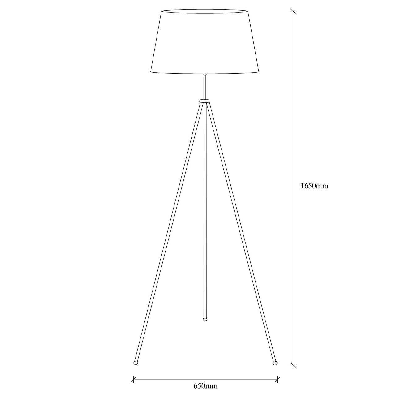 Lampadar, Tatum, 584TTM1514, Metal, Vintage / Maro deschis - 2 | YEO