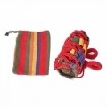 Hamac Canvas cu sac pentru depozitare, Heinner, 100% bumbac, 200x80 cm