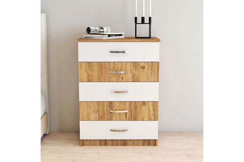 Dulap, tanmob, sfy0204, 72x98.3x44.5 cm, pal , alb/pin atlantic