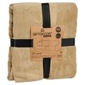 Patura Fleece Fleece, Gift Decor, 125 x 150 cm, poliester, bej