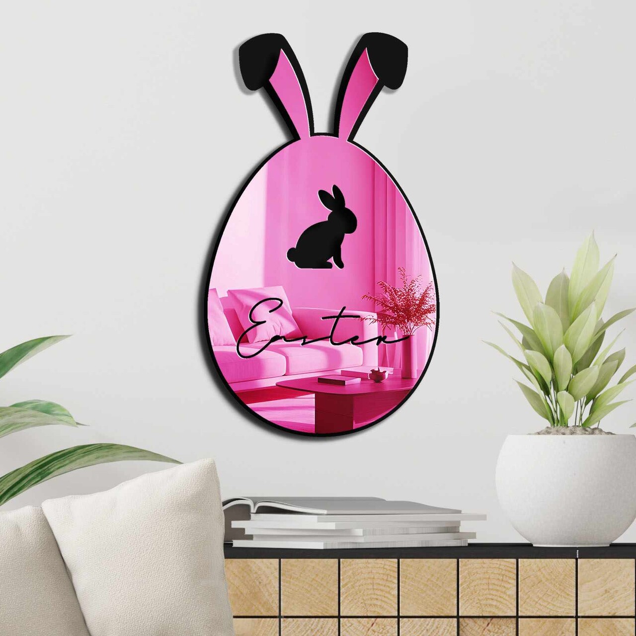 Oglinda decorativa, EAS002PINK, Partea de jos: 100% EVA (Grosime: 10 mm), Roz - view 3