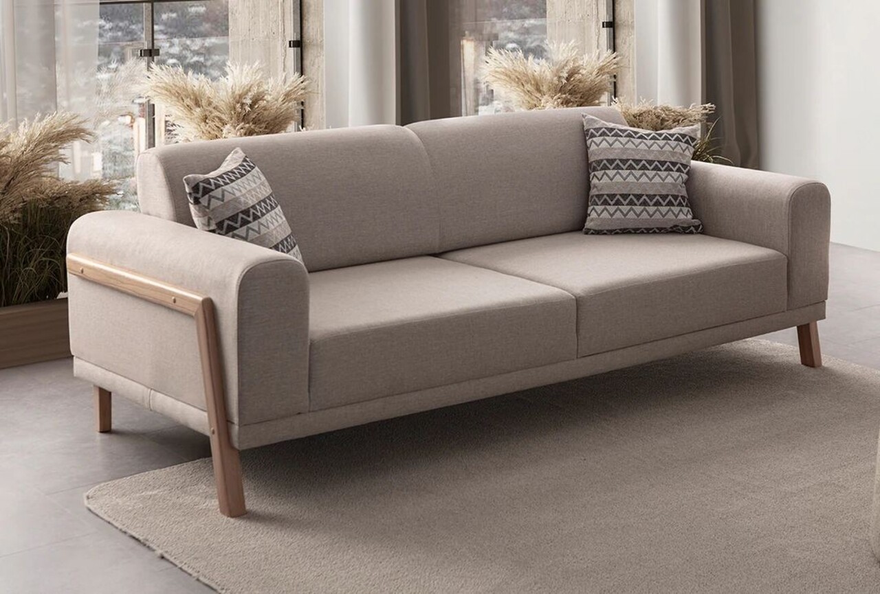 Canapea 3 locuri, Atelier del Sofa, 752EST1118, Lemn de carpen;PAL, Crem - view 2