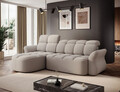 Coltar extensibil stanga 3 locuri ELTAP, Beneth, 301x185x115 cm, lemn/poliester, bej