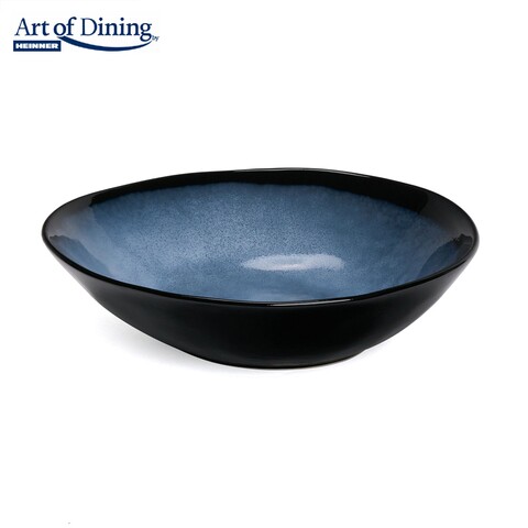 Set 6 boluri ovale Serenity, Heinner Ø20 cm, ceramica, albastru/negru albastru/negru