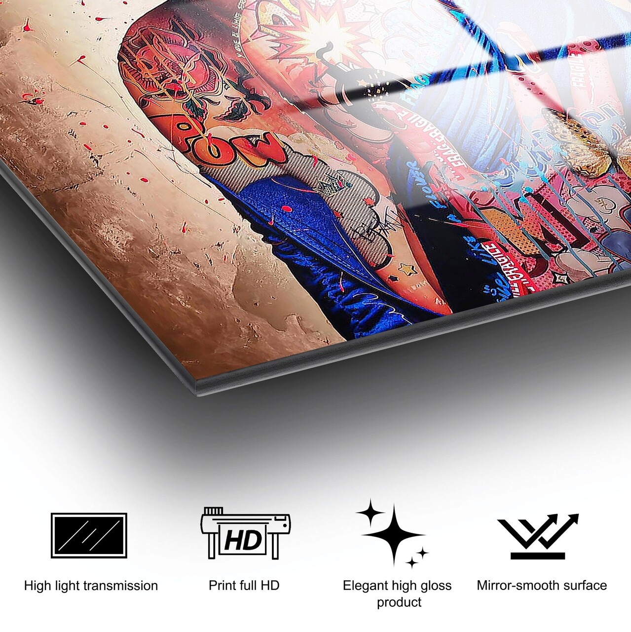 Tablou decorativ, UV-723 70 x 100, 70 x 100 cm, Multicolor - view 9