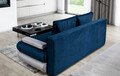 Canapea extensibila 3 locuri ELTAP, Milo, 213x95x90 cm, lemn/poliester, albastru inchis/gri deschis