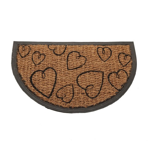 Covoras de intrare Half Moon, Versa, 40×60 cm, fibra nuca de cocos