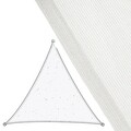 Copertina parasolar triunghiular Awning, 5 x 5 m, polietilena, alb