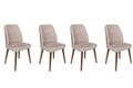 Set scaune 4 piese, Nmobb, Alfa-465 V4, Metal , Nurca / Nuc