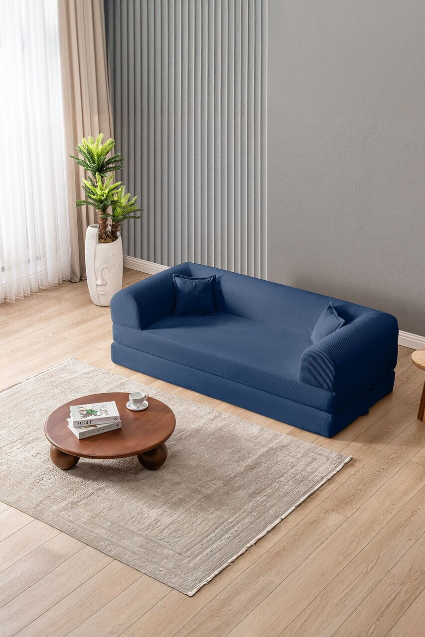 Canapea extensibila 3 locuri, Atelier del Sofa, 118FVL1303, Tesatura plus reiata, Albastru navy - view 3