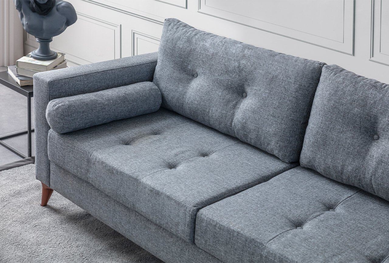 Canapea 3 locuri, Atelier del Sofa, 752EST1106, Lemn de carpen;PAL, Gri - view 4
