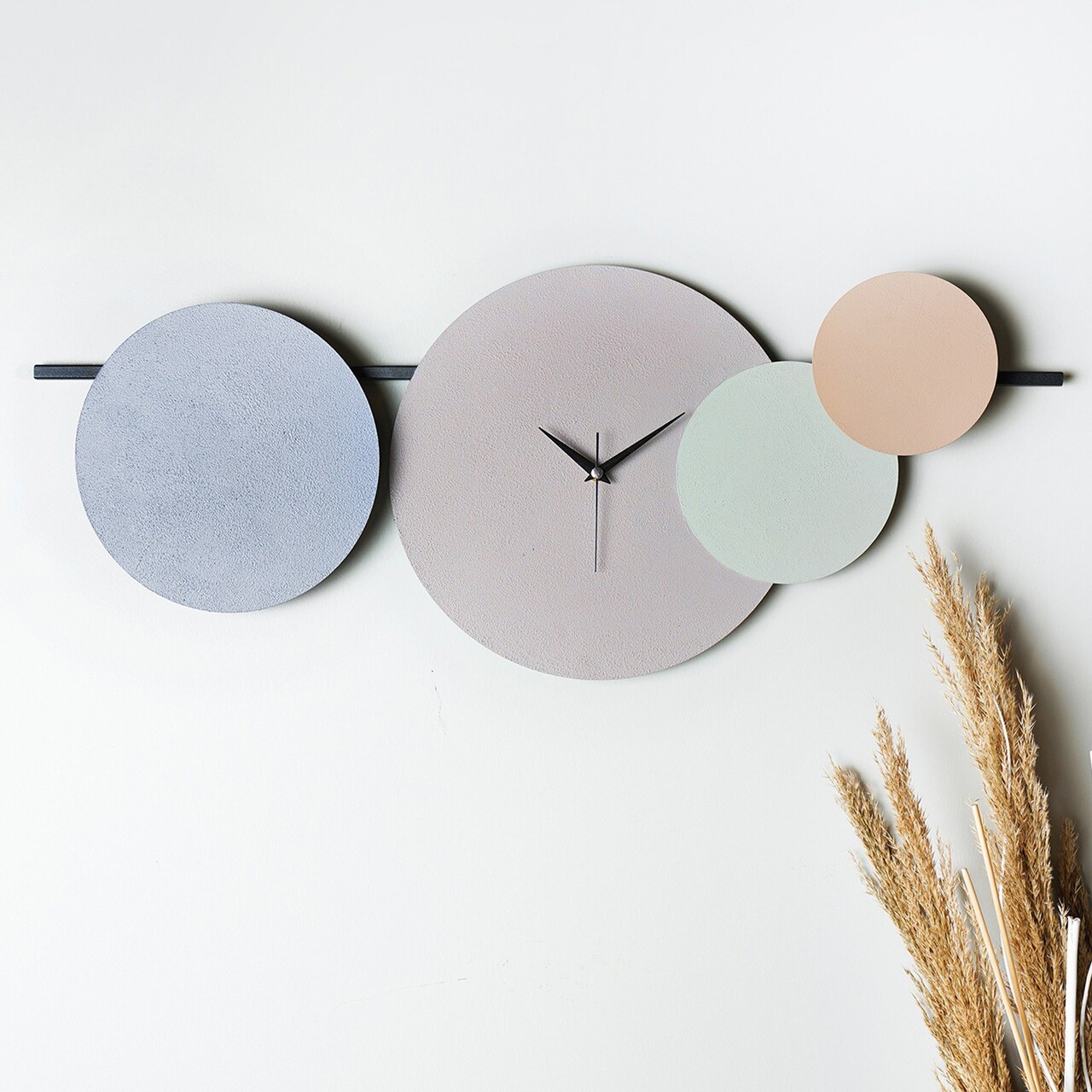 Ceas de perete Maxico Diametru: 75 cm Verde / Maro / Albastru