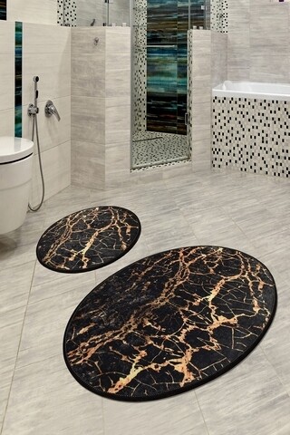 Set 2 covorase de baie Goldes, Chilai, 50×60 cm/60×100 cm, multicolor imagine noua 2022
