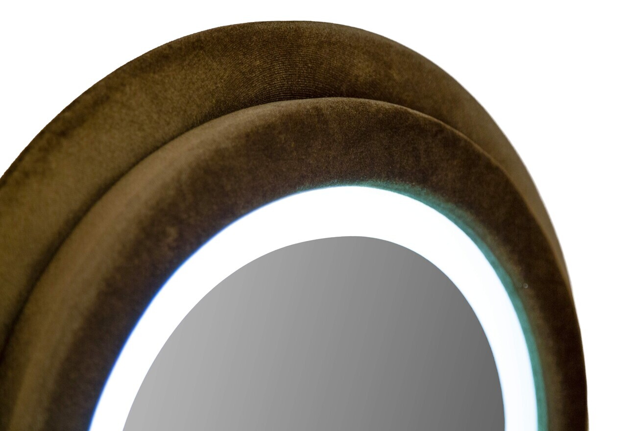 Oglinda de perete cu LED, Irregular Frame, Mauro Ferretti, MDF, 60x160 cm, verde — imaginea 7