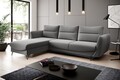 Coltar extensibil stanga 3 locuri ELTAP, LT-05GO, Silva, 276x201x100 cm, lemn/poliester, gri