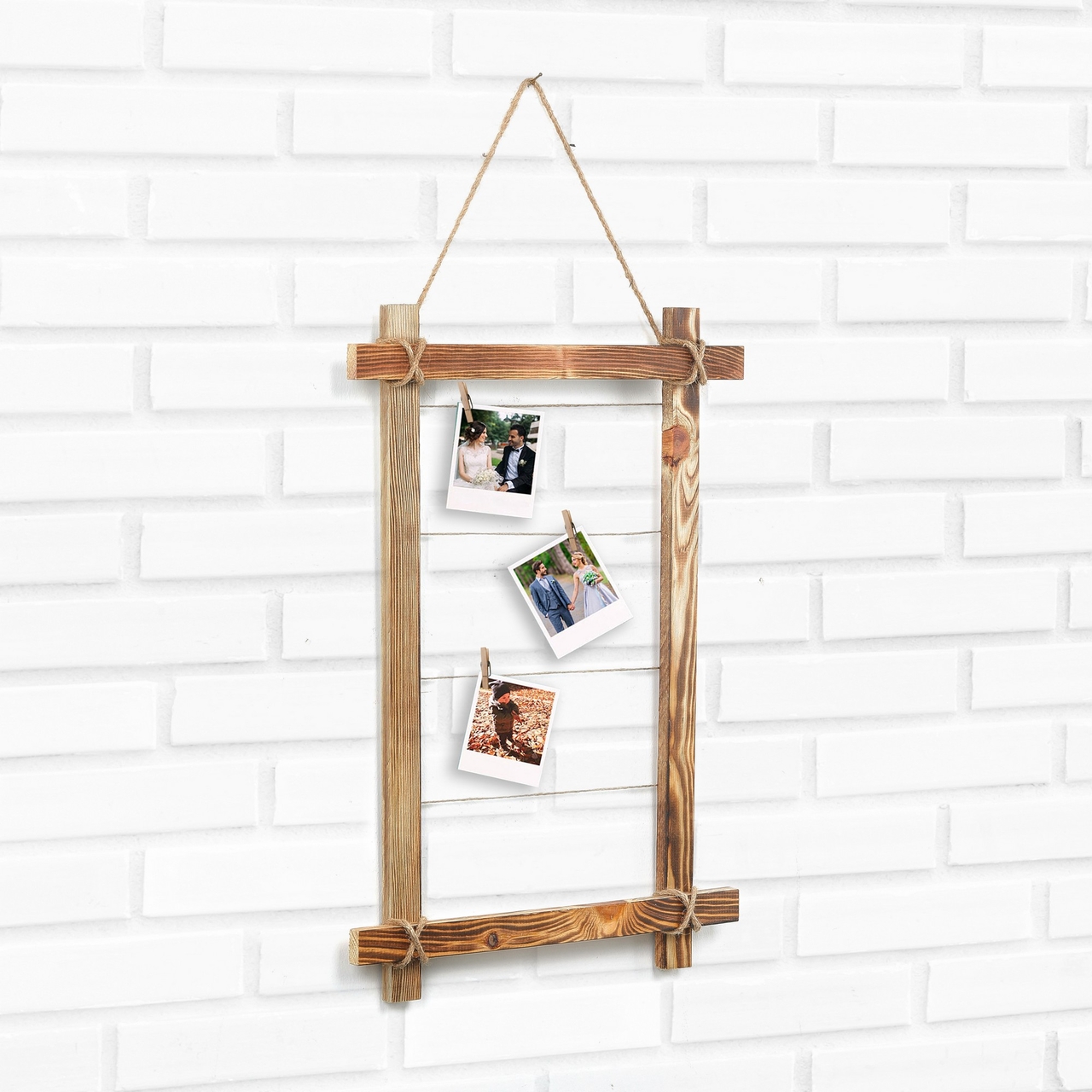 Cuier de perete, Photo Hanger, Natural