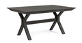 Masa extensibila pentru gradina/terasa Kenyon, Bizzotto, 180/240 x 100 x 76 cm, aluminiu, gri carbune