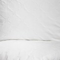 Lenjerie de pat dubla Jakad, Homla, 3 piese, 160x200 cm, bumbac, alb