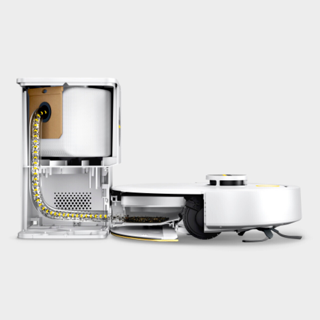 Aspirator robot cu functie de mop Aspirator robot cu spalare cu laveta RVC 3 Comfort Extra, Karcher, alb/negru — imaginea 7