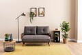 Canapea extensibilă cu 2 locuri, Futon, 859FTN2718, Metal , Gri
