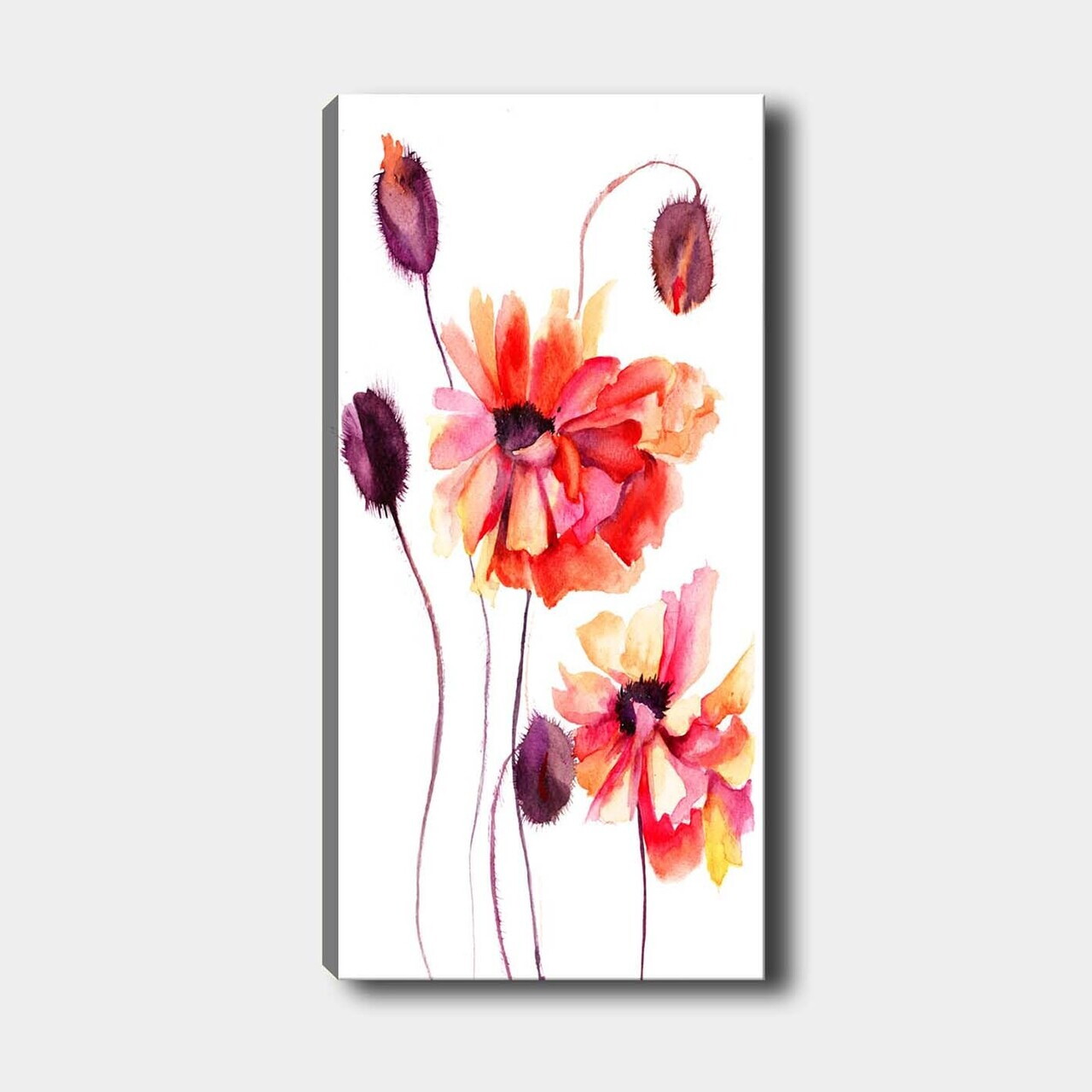 Tablou decorativ, DKY137530_50120, Canvas, Rama din lemn (grosime 3 cm), Multicolor — imaginea 2