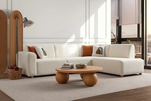 Coltar, Atelier del Sofa, 752EST1333, Frame: 70% HORNBEAM/30% MELAMINE COATED CHIPBOARD, Alb
