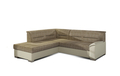 Coltar extensibil stanga 4 locuri ELTAP, BR07, Bergen, 247x214x83 cm, lemn/poliester, bej inchis/bej deschis