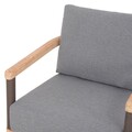Fotoliu, Salsa, L.75 l.85 H.76, lemn de teak, natur/gri