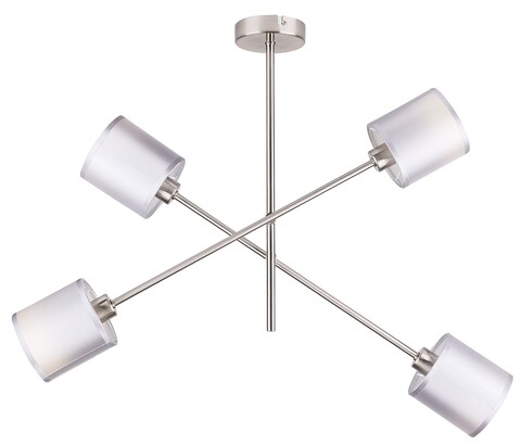 Lustra Sax, Candellux, 58 x 54 cm, 4 x E14, 40W, nichel satinat